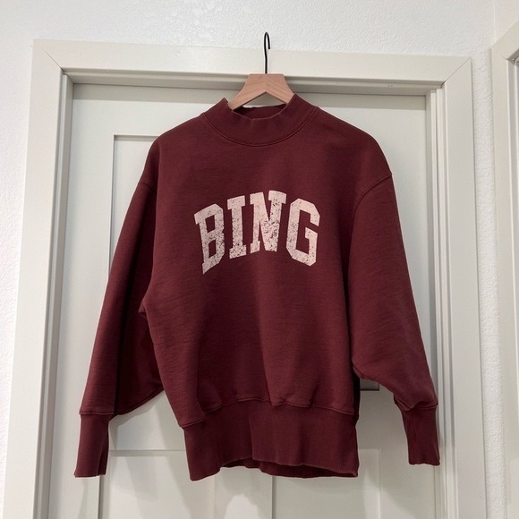 Anine Bing Maroon Sweatshirt - Picture 4 of 6